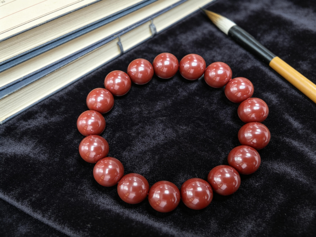 朱砂手串12MM适合本命年男士佩戴
