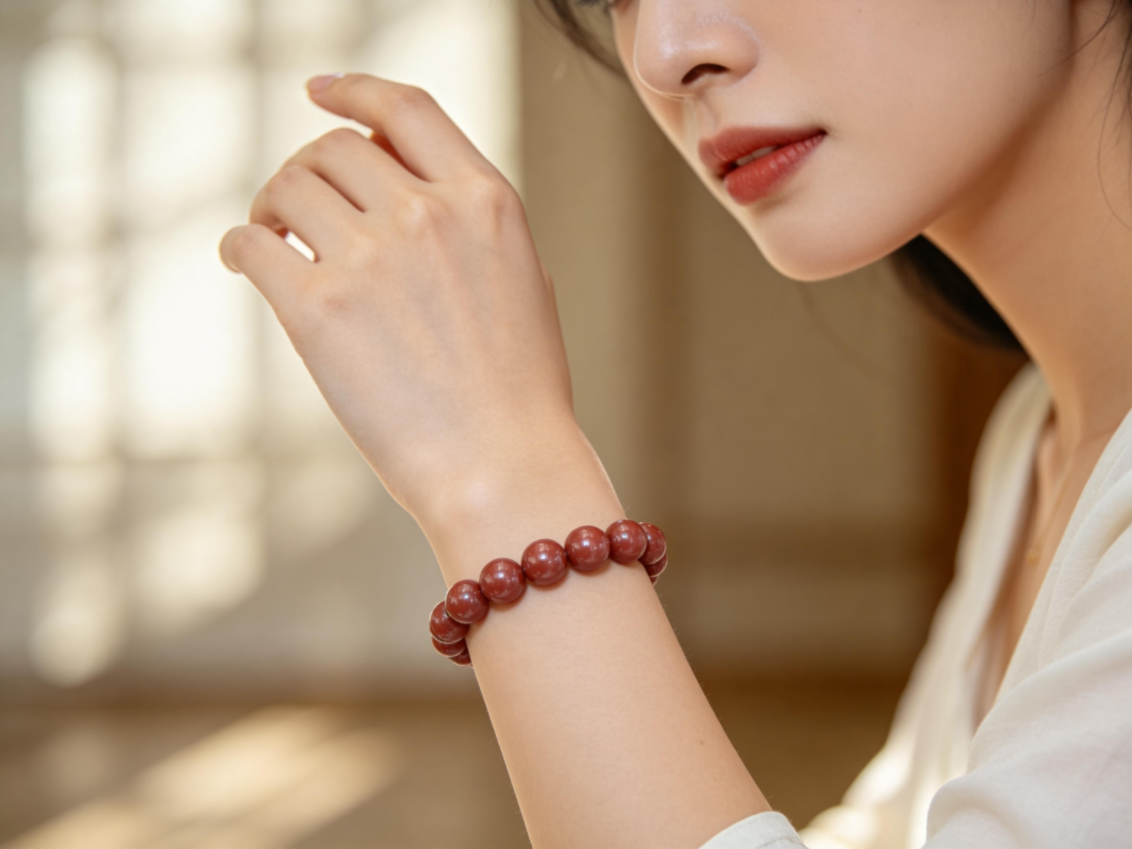 朱砂手串-8MM-适合女生佩戴